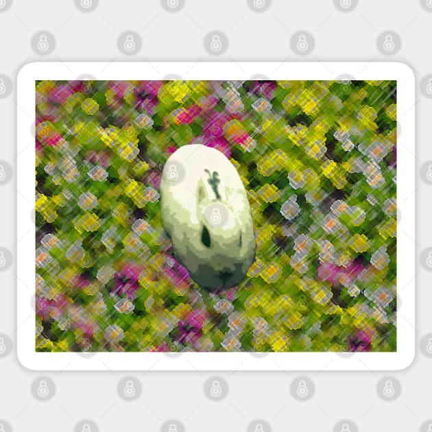 Lapin et de Fleurs Sticker by BlakCircleGirl